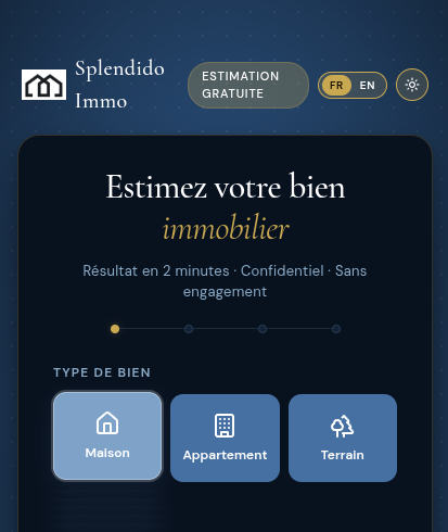 Widget d'estimation : saisie de l'adresse avec suggestions de la Base Adresse Nationale